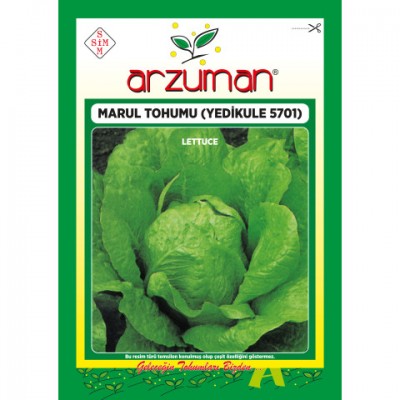 YEDİKULE-5701 Marul Tohumu 10 GR Arzuman