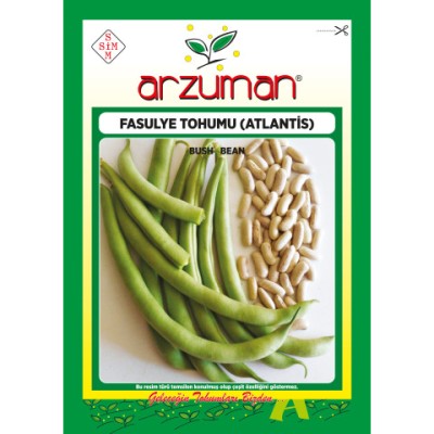 Fasulye Tohumu ATLANTİS (  Kırkgünlük ) 50 GR Arzuman