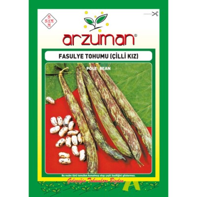 Çilli Kız Fasulye Tohumu 50 GR Arzuman