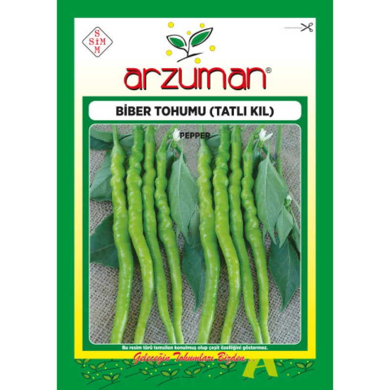 Tatlı Kıl Biber Tohumu 10 GR ( Arzuman )