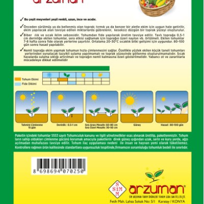 Sarı Süs Biber Tohumu 5 GR ( Arzuman )
